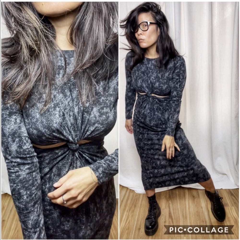 HONEY PUNCH T-Shirt Cutout Maxi Dress